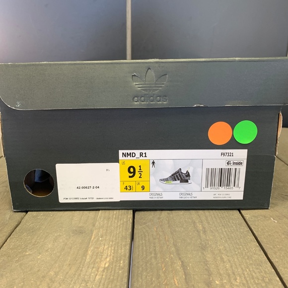 Adidas NMD R1 Static Solar Yellow Running Shoes - Picture 6 of 6